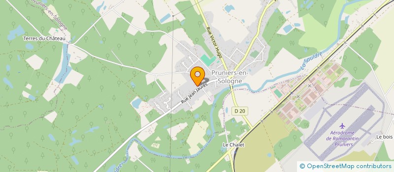 localisation de l'entreprise SCI 3 G  PRUNIERS-EN-SOLOGNE