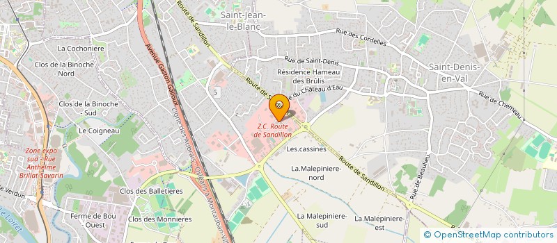 localisation de l'entreprise SCI 3 GD 5 à SAINT-JEAN-LE-BLANC