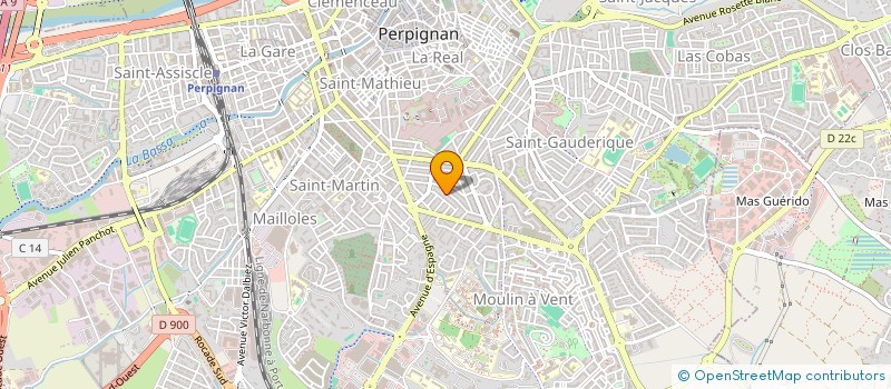 localisation de l'entreprise SCI 3 H  PERPIGNAN