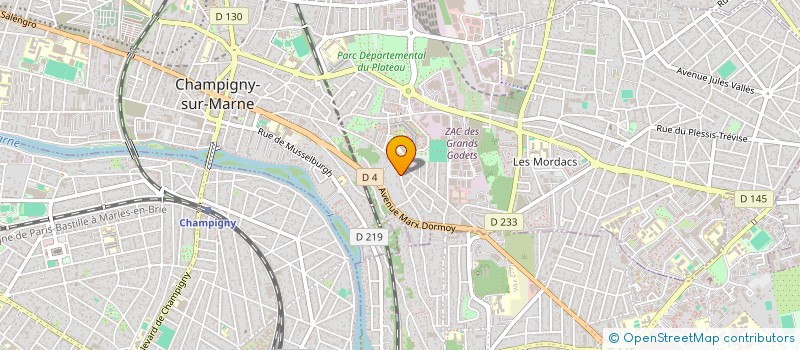 localisation de l'entreprise SCI 3 H  CHAMPIGNY-SUR-MARNE