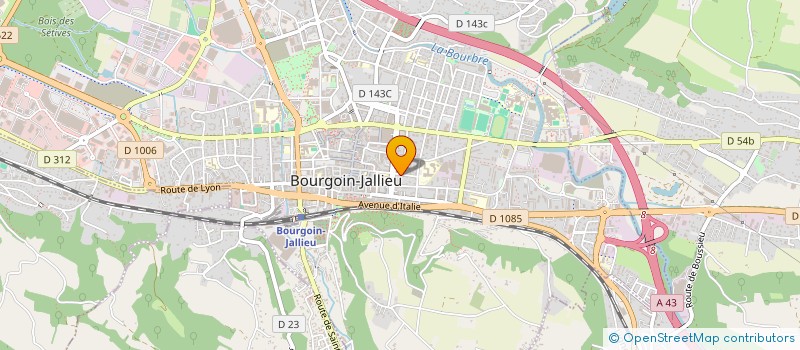 localisation de l'entreprise SCI 3 HER  BOURGOIN-JALLIEU
