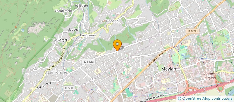 localisation de l'entreprise SCI 3 HERBES  CORENC