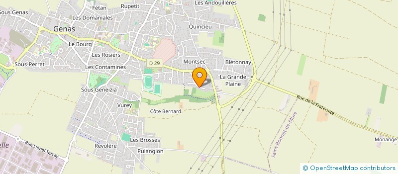 localisation de l'entreprise SCI 3 INVEST  GENAS