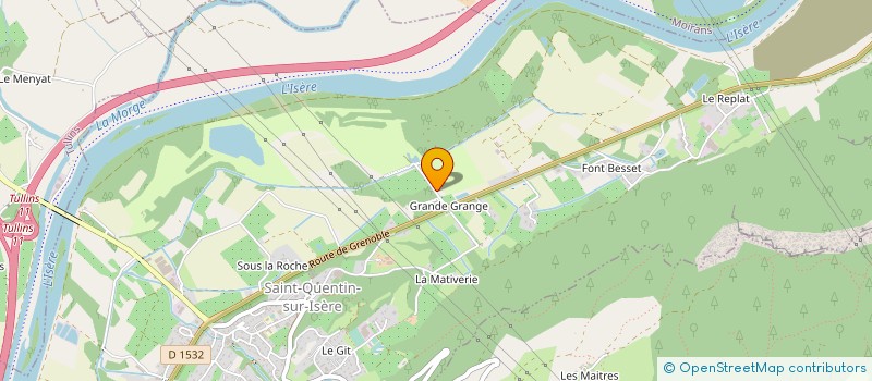 localisation de l'entreprise SCI 3 J  SAINT-QUENTIN-SUR-ISERE