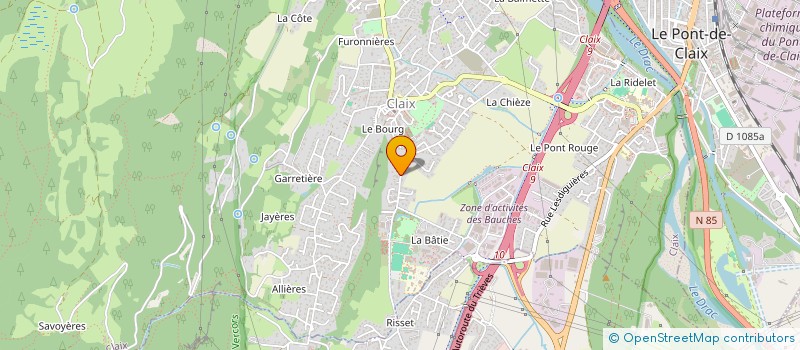 localisation de l'entreprise SCI 3 J.E.A.  CLAIX