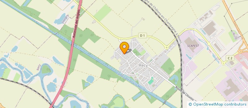 localisation de l'entreprise SCI 3 J.M.  RECY