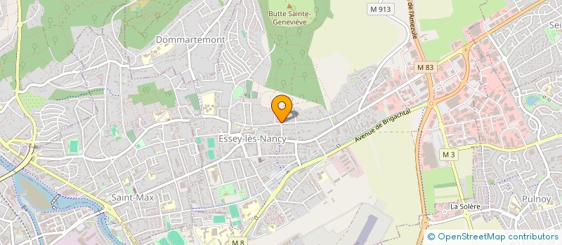 localisation de l'entreprise SCI 3 J NANCY  ESSEY-LES-NANCY