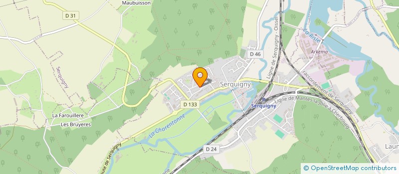 localisation de l'entreprise SCI 3 JG  SERQUIGNY