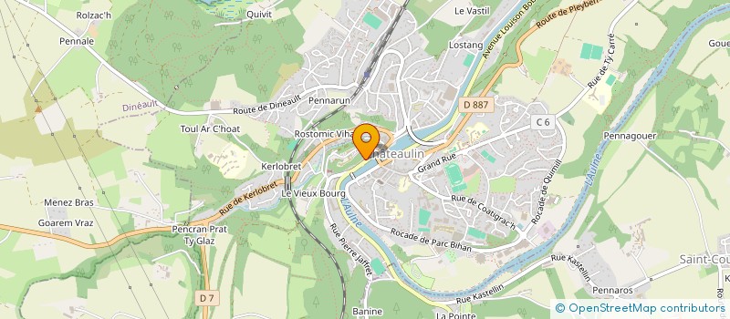 localisation de l'entreprise SCI 3 L  CHATEAULIN