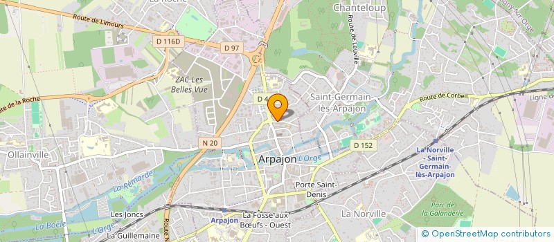 localisation de l'entreprise SCI 3 L  ARPAJON