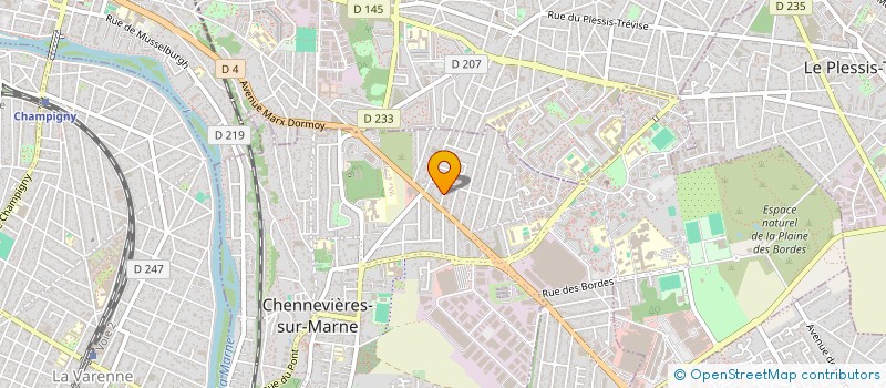 localisation de l'entreprise SCI 3.L.D.C.  CHENNEVIERES-SUR-MARNE