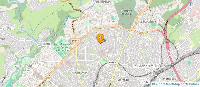 localisation de l'entreprise SCI 3 LAURENT à LIMOGES