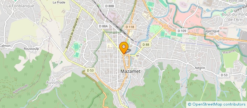 localisation de l'entreprise SCI 3 M  MAZAMET