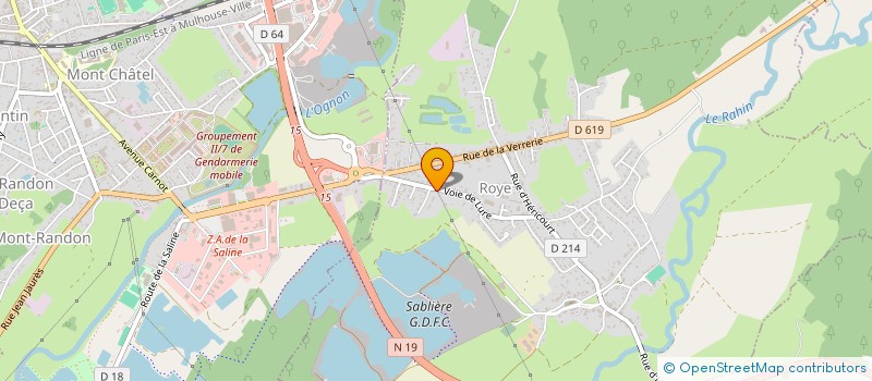 localisation de l'entreprise SCI 3 M à ROYE