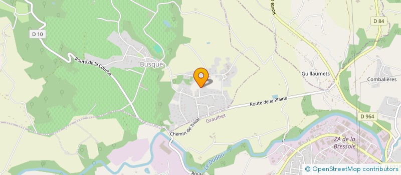 localisation de l'entreprise SCI 3.M  BUSQUE