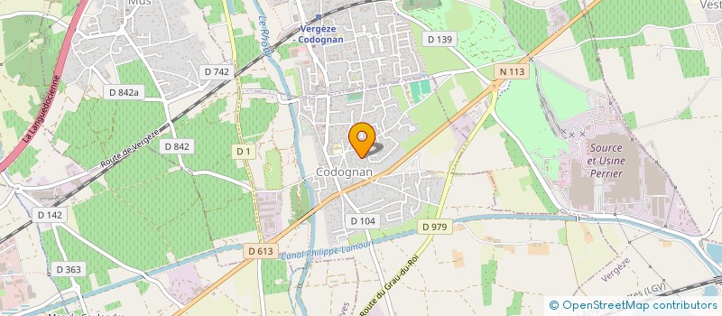 localisation de l'entreprise SCI 3 M  CODOGNAN