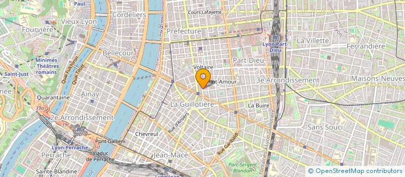 localisation de l'entreprise SCI 3 M H  LYON