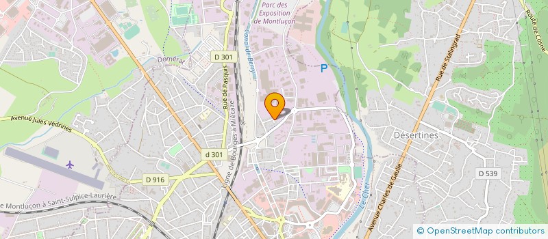 localisation de l'entreprise SCI 3 N à MONTLUCON