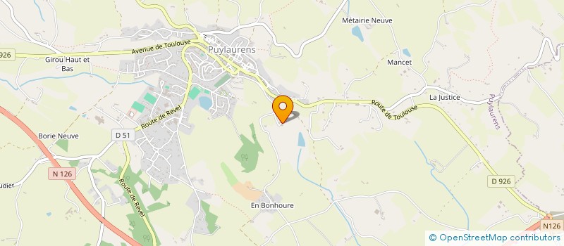 localisation de l'entreprise SCI 3 P à PUYLAURENS
