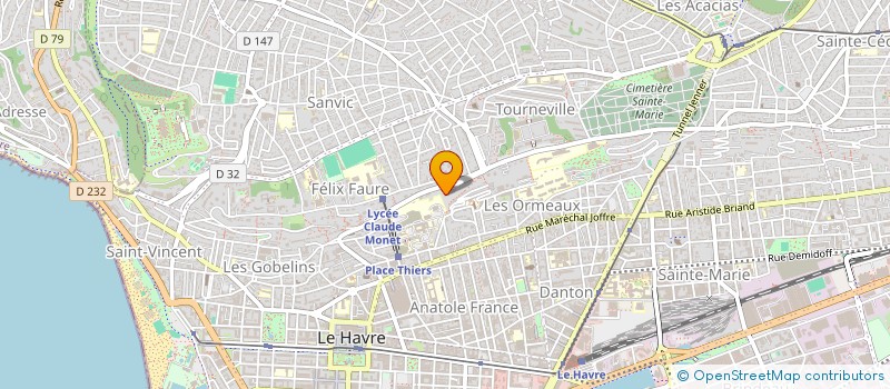 localisation de l'entreprise SCI 3 P à LE HAVRE