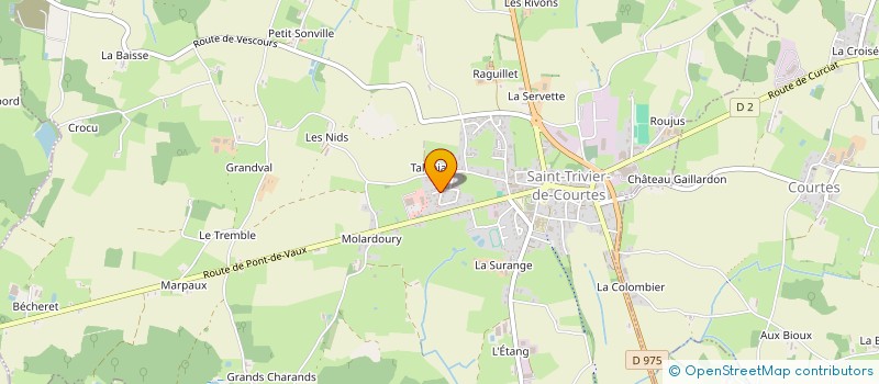 localisation de l'entreprise SCI 3 P IMMO  SAINT-TRIVIER-DE-COURTES