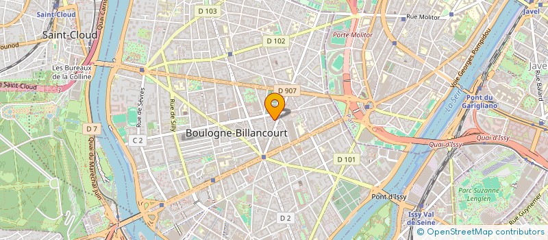localisation de l'entreprise SCI 3 PASSAGE VICTOR à BOULOGNE-BILLANCOURT