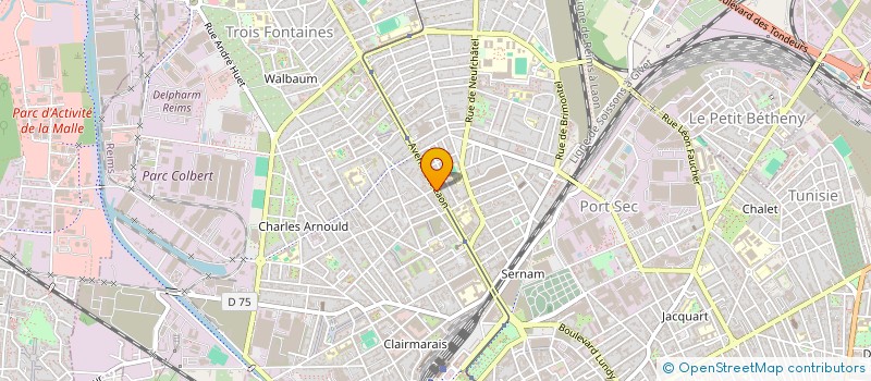 localisation de l'entreprise SCI 3 PLACE LOBET à REIMS