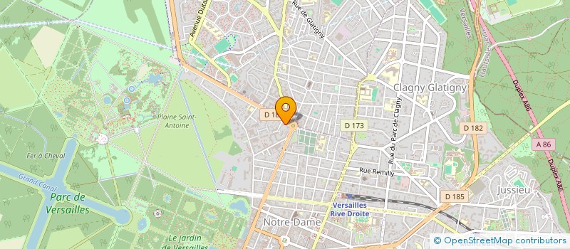 localisation de l'entreprise SCI 3 PLUS  VERSAILLES