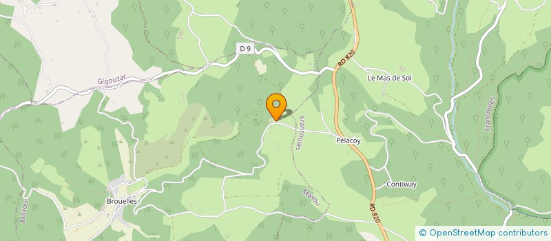 localisation de l'entreprise SCI 3 R  LE MONTAT