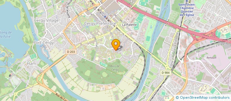 localisation de l'entreprise SCI 3 R  CERGY