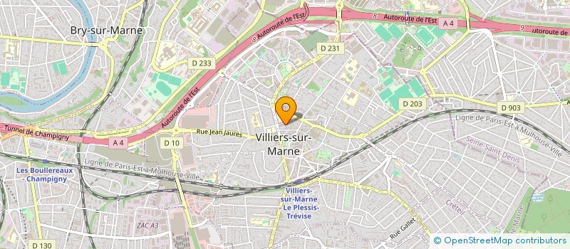 localisation de l'entreprise SCI 3 R PUITS MOTTET VILLIERS  VILLIERS-SUR-MARNE