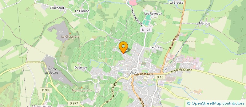 localisation de l'entreprise SCI 3 ROSES  BUXY