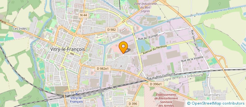 localisation de l'entreprise SCI 3 RUE AMPERE à VITRY-LE-FRANCOIS
