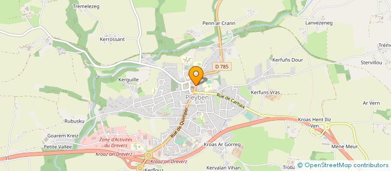 localisation de l'entreprise SCI 3 RUE DE LA GARE  LE CLOITRE-PLEYBEN