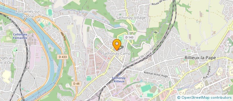 localisation de l'entreprise SCI 3 RUE DE LA POSTE  SATHONAY-CAMP