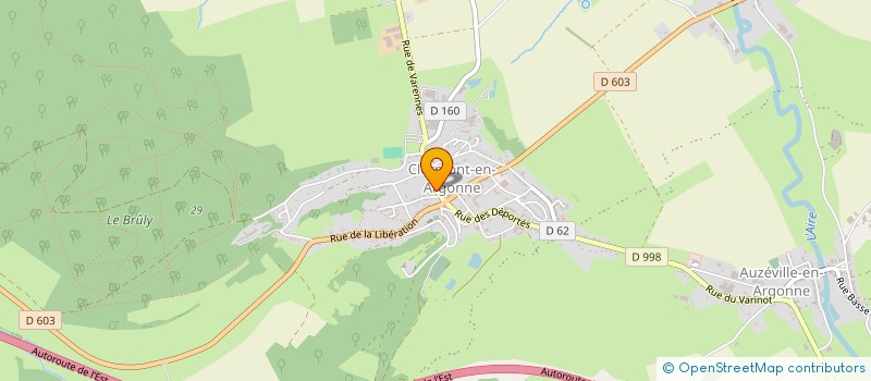 localisation de l'entreprise SCI 3 RUE DE VARENNES à CLERMONT-EN-ARGONNE