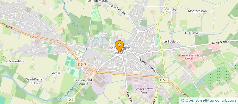 localisation de l'entreprise SCI 3 RUE DU COMMERCE LEVASSEUR  BEAUFORT-EN-ANJOU