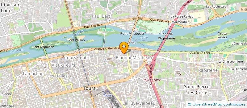 localisation de l'entreprise SCI 3 RUE DU CUPIDON  TOURS