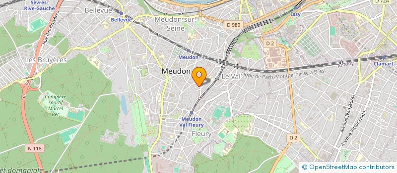 localisation de l'entreprise SCI 3 RUE DU PROGRES à MEUDON