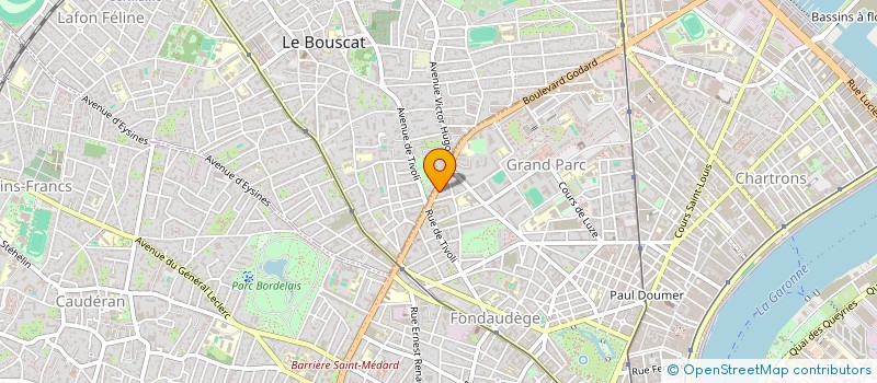 localisation de l'entreprise SCI 3 RUE DU TEMPLE  BORDEAUX