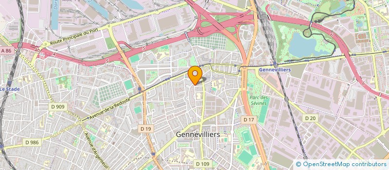 localisation de l'entreprise SCI 3, RUE EUGENIE à GENNEVILLIERS