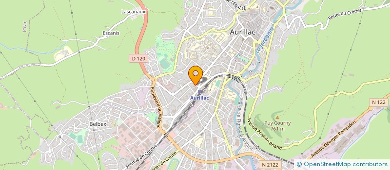 localisation de l'entreprise SCI 3 RUE JEAN HERAULT à AURILLAC