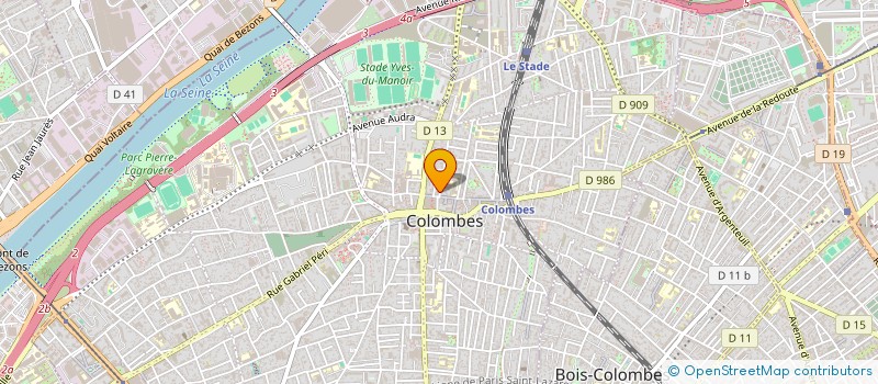 localisation de l'entreprise SCI 3 RUE LABOURET  COLOMBES