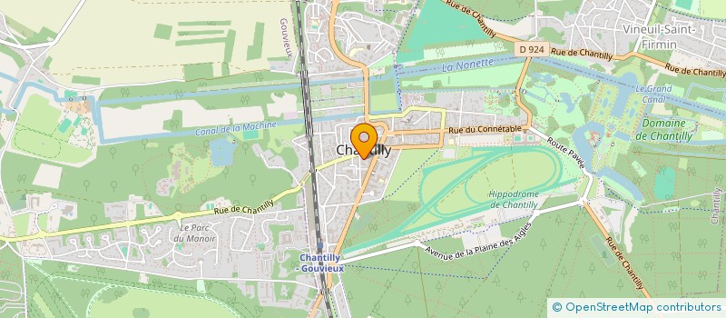 localisation de l'entreprise SCI 3 RUE SAINT LAURENT  CHANTILLY