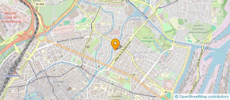 localisation de l'entreprise SCI 3 RUE SCHERTZ  STRASBOURG