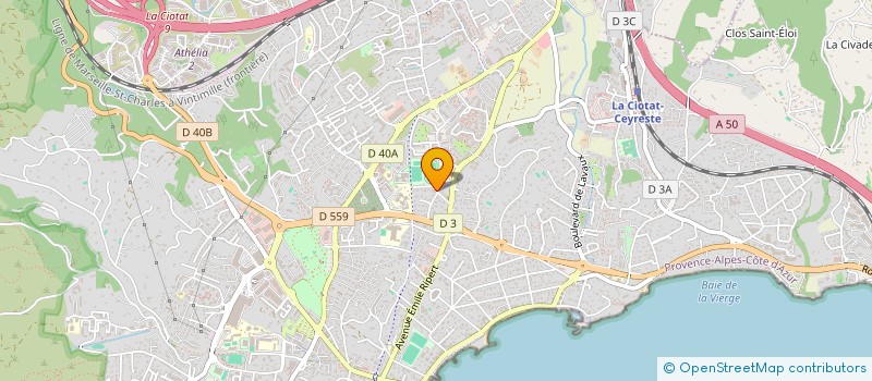 localisation de l'entreprise SCI 3 SAINT LOUIS  LA CIOTAT