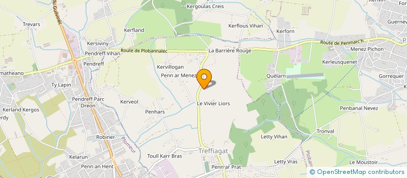 localisation de l'entreprise SCI 3 STH  TREFFIAGAT