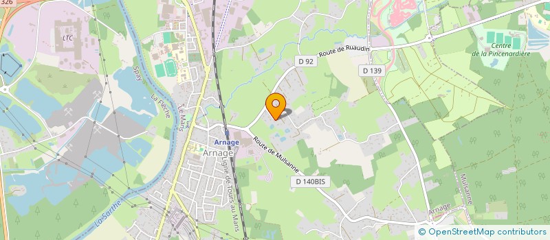 localisation de l'entreprise SCI 3 T  ARNAGE