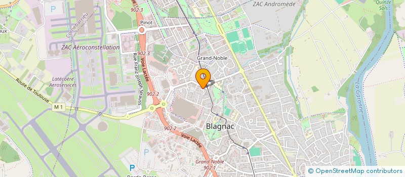 localisation de l'entreprise SCI 3 T.N.  BLAGNAC