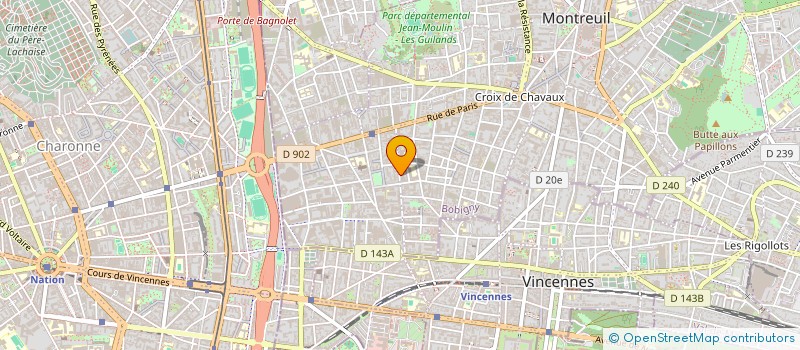 localisation de l'entreprise SCI 3 Y à MONTREUIL